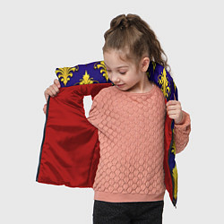 Детский жилет Геральдические лилии, цвет: 3D-красный — фото 2