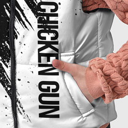 Детский жилет Chicken gun - белая краска, цвет: 3D-черный — фото 2