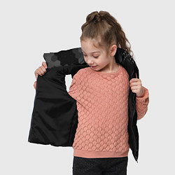 Детский жилет Valorant glitch на темном фоне: по-вертикали, цвет: 3D-черный — фото 2