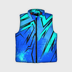 Детский жилет Sport uniform - синие брызки