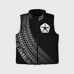 Детский жилет Jeep tire tracks, цвет: 3D-черный