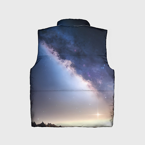 Детский жилет Звёздное небо и горы / 3D-Красный – фото 2