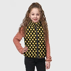 Детский жилет Уточки паттерн, цвет: 3D-черный — фото 2