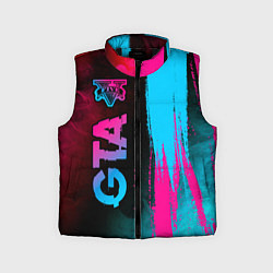 Детский жилет GTA - neon gradient: по-вертикали