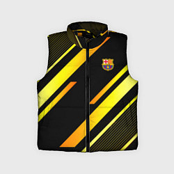 Детский жилет ФК Барселона эмблема, цвет: 3D-черный