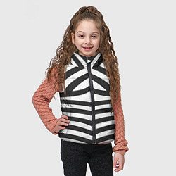 Детский жилет Классическая полоска костюма Барби, цвет: 3D-черный — фото 2