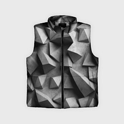 Детский жилет Белокаменный паттерн, цвет: 3D-черный