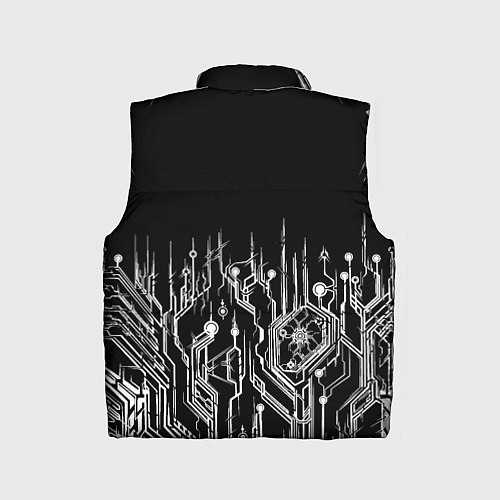 Детский жилет Киберпанк-модерн / 3D-Светло-серый – фото 2