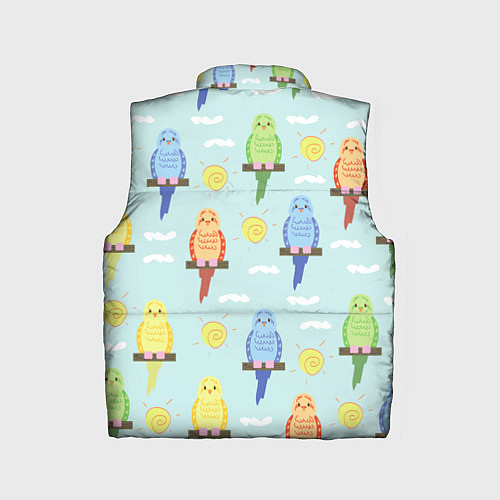 Детский жилет Попугайчики / 3D-Красный – фото 2