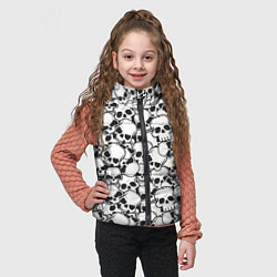 Детский жилет Черепа - смерть, цвет: 3D-черный — фото 2