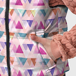 Детский жилет Цветные треугольники, цвет: 3D-черный — фото 2