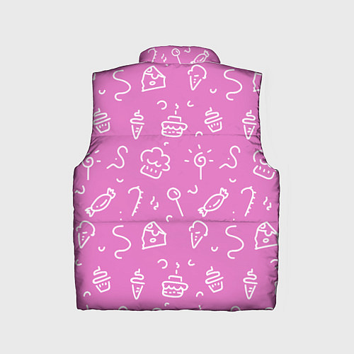 Детский жилет Розовые сладости / 3D-Красный – фото 2
