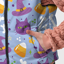 Детский жилет Кошачий хэллоуин, цвет: 3D-светло-серый — фото 2