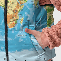 Детский жилет Атлас мира, цвет: 3D-черный — фото 2