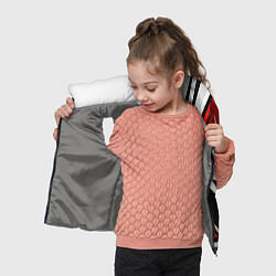 Детский жилет Бело-красная униформа для зала, цвет: 3D-светло-серый — фото 2