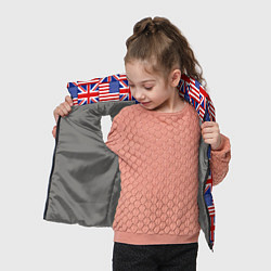 Детский жилет Флаги США и Англии, цвет: 3D-светло-серый — фото 2