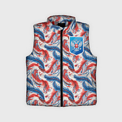 Детский жилет Герб России и узоры