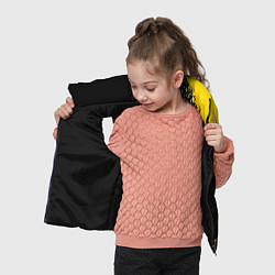 Детский жилет Portal - gold gradient: надпись, символ, цвет: 3D-черный — фото 2