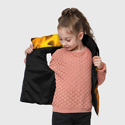 Детский жилет Rust - gold gradient: по-вертикали, цвет: 3D-черный — фото 2