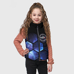 Детский жилет Mass Effect - N7 - Космос, цвет: 3D-черный — фото 2