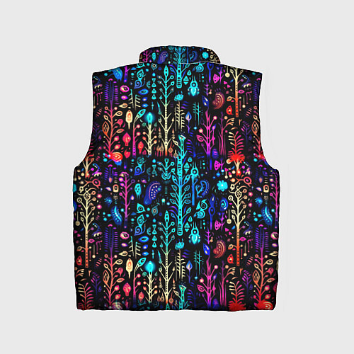 Детский жилет Флуоресцентные Цветы / 3D-Красный – фото 2