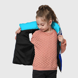Детский жилет Двуцветный голубой, цвет: 3D-черный — фото 2