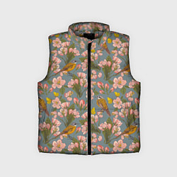 Детский жилет Жёлтые трясогуски, цвет: 3D-светло-серый