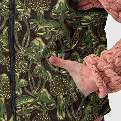 Детский жилет Магические грибы - камуфляж, цвет: 3D-светло-серый — фото 2