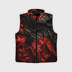 Детский жилет Black red texture