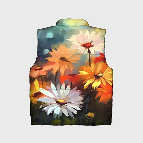 Детский жилет Маслянные ромашки / 3D-Красный – фото 2