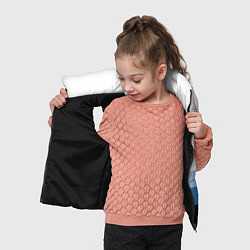 Детский жилет Полосы синий, цвет: 3D-черный — фото 2
