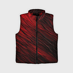 Детский жилет Black red texture