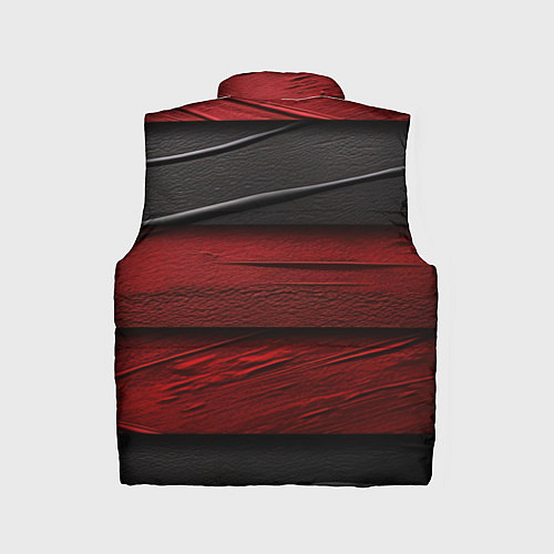 Детский жилет Black red texture / 3D-Красный – фото 2