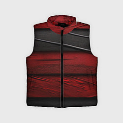 Детский жилет Black red texture