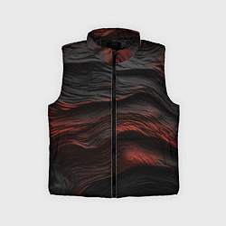 Детский жилет Black red texture