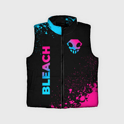 Детский жилет Bleach - neon gradient: надпись, символ, цвет: 3D-черный