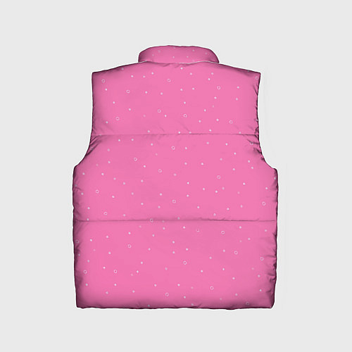 Детский жилет Нежный розовый кружочки / 3D-Светло-серый – фото 2
