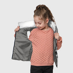 Детский жилет Минималистичный пейзаж чб, цвет: 3D-светло-серый — фото 2