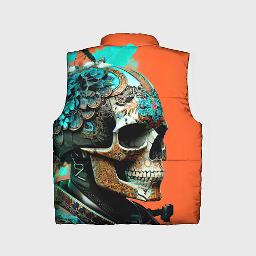 Детский жилет Art skull - irezumi - Japan / 3D-Красный – фото 2