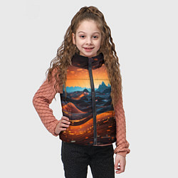 Детский жилет Цифровой пейзаж, цвет: 3D-черный — фото 2
