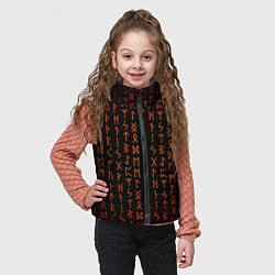 Детский жилет Руны - паттерн, цвет: 3D-светло-серый — фото 2