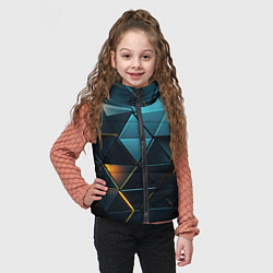 Детский жилет Объемные частицы с подсветкой, цвет: 3D-черный — фото 2