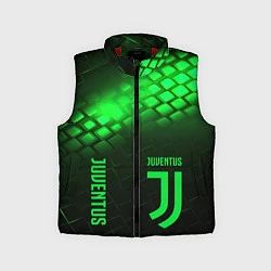 Детский жилет Juventus green logo neon, цвет: 3D-красный