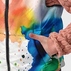 Детский жилет Цветная монотипия - поп-арт, цвет: 3D-черный — фото 2