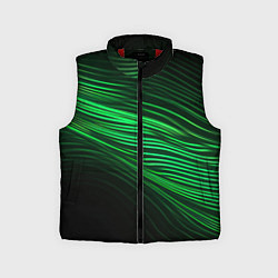 Детский жилет Green neon lines