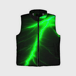 Детский жилет Зеленый разряд молнии