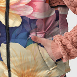 Детский жилет Водянная лилия лотосы кувшинки, цвет: 3D-черный — фото 2