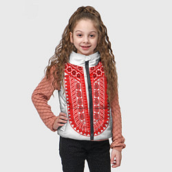 Детский жилет Красная славянская вышиванка, цвет: 3D-красный — фото 2