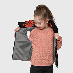 Детский жилет Удмуртский - вертикаль black, цвет: 3D-светло-серый — фото 2
