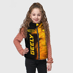 Детский жилет Geely - gold gradient: по-вертикали, цвет: 3D-черный — фото 2